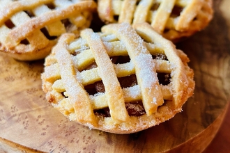 Mini Spiced Apple Lattice Pies