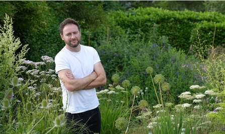 Man standing in garden