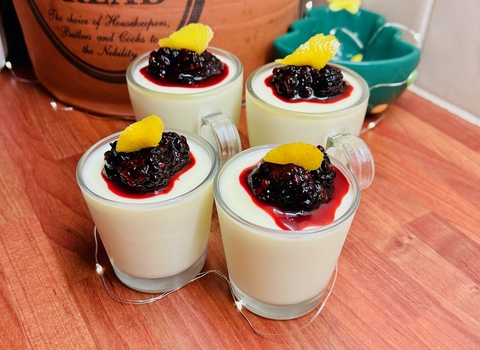 Four lemon cream desserts