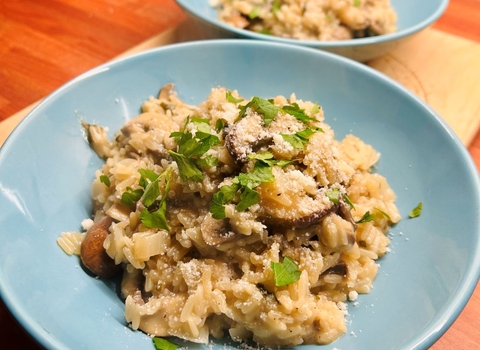 A plate of risotto