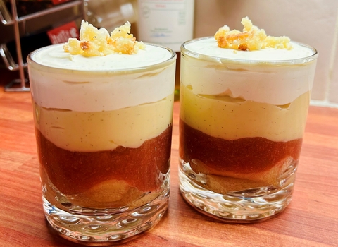 Blood Orange and Rhubarb Trifles