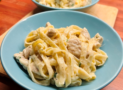 Leftover Turkey Alfredo